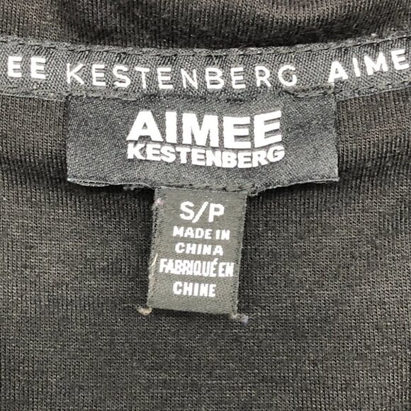 Aimee Kestenberg Black & White Letter Contrast Button Down Nightgown size S - Picture 4 of 16